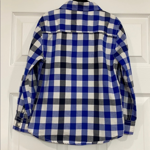 Gymboree Boys Button Down Paid Shirt Size S(5-6) - Picture 5 of 8